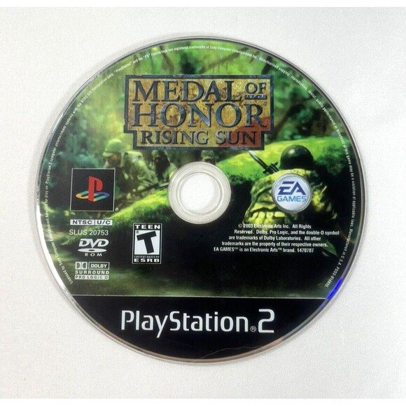 Medal of Honor Rising Sun Sony PlayStation 2 PS2 Disc Only Tested - Picture 1 of 9
